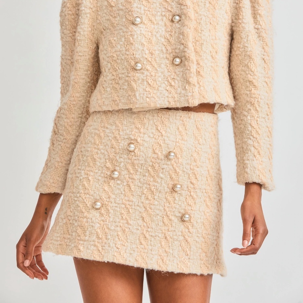 Gibson houndstooth skirt Loveshackfancy‎ NWT
